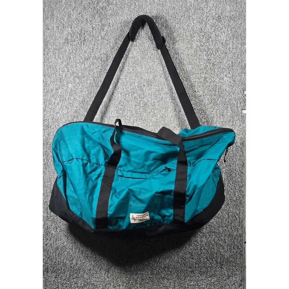 Eastern Mountain Sports‎ Teal Black Duffle Bag Weekend Travel Gear